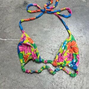 FRANKIES BIKINIS Floral Bikini Top XS